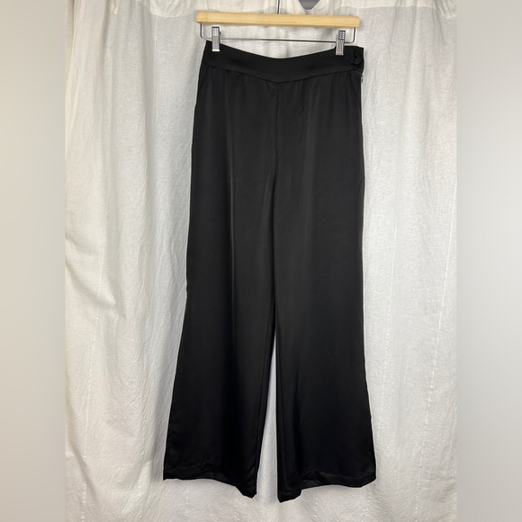 NWOT Crescent Silky Slacks with Sultry Slit - Picture 2 of 8